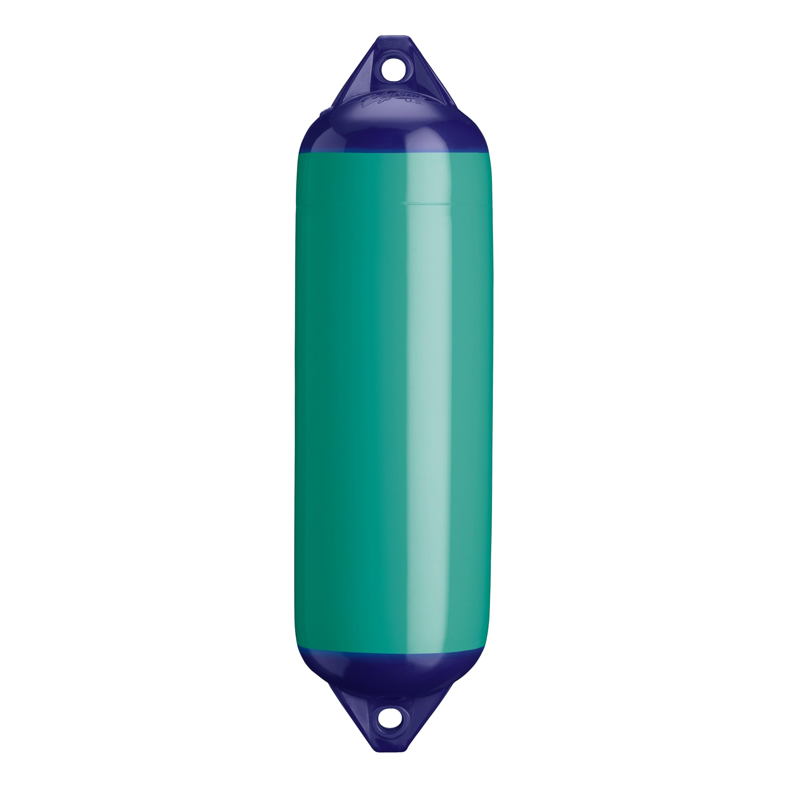 F-3 Standard Polyform Boat Fender Blue Ropehold - Teal