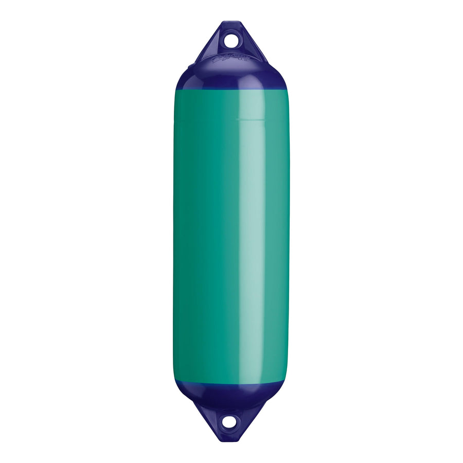 F-3 Standard Polyform Boat Fender Blue Ropehold - Teal