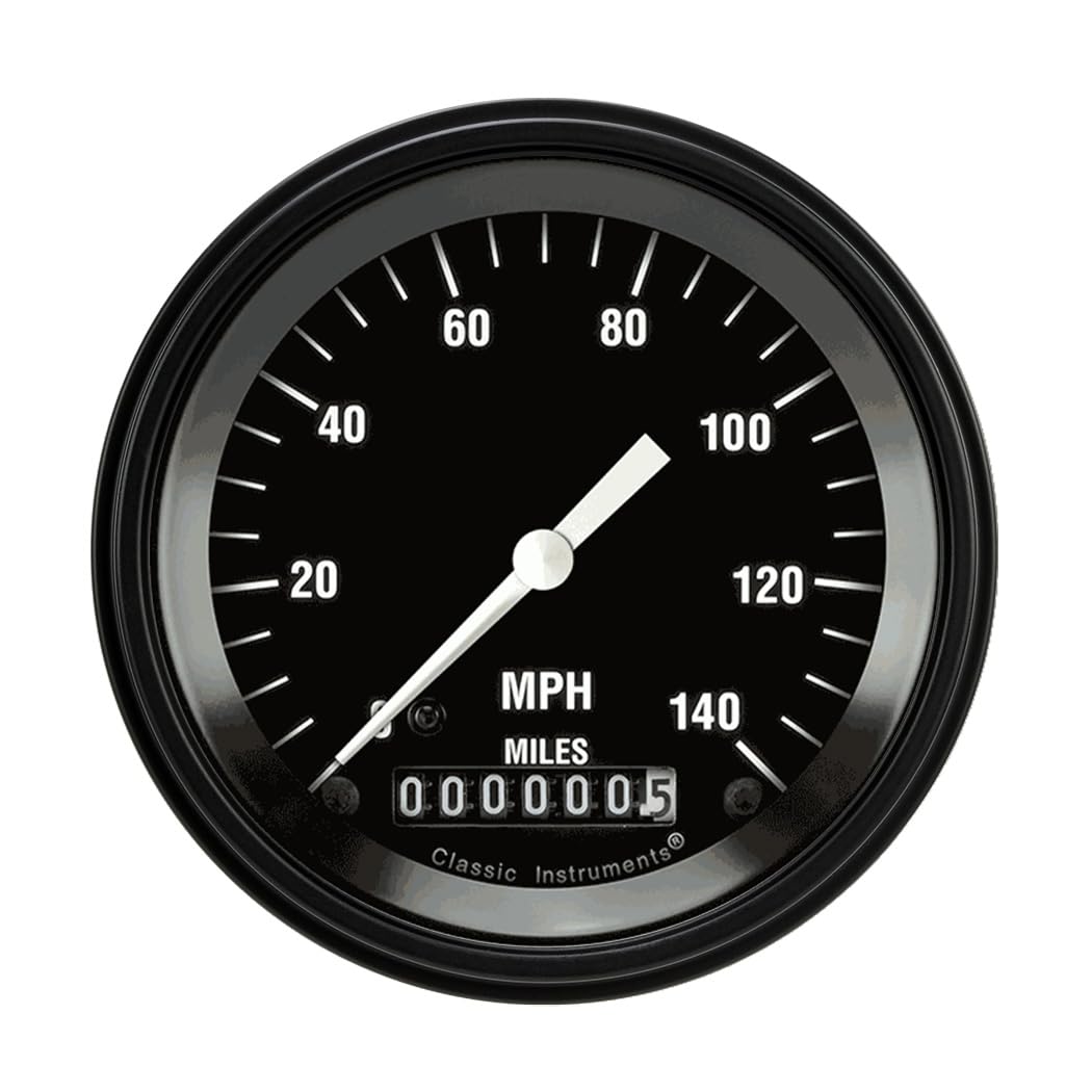 Hot Rod Classic Instruments 3In Speedo 140 Mph (HR55BLF)