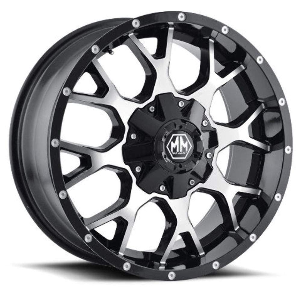 Warrior Mayhem Black/Machined Face Wheel 17" x 9" 6/139.7(6/135) 18 108.00 (Qty 1)