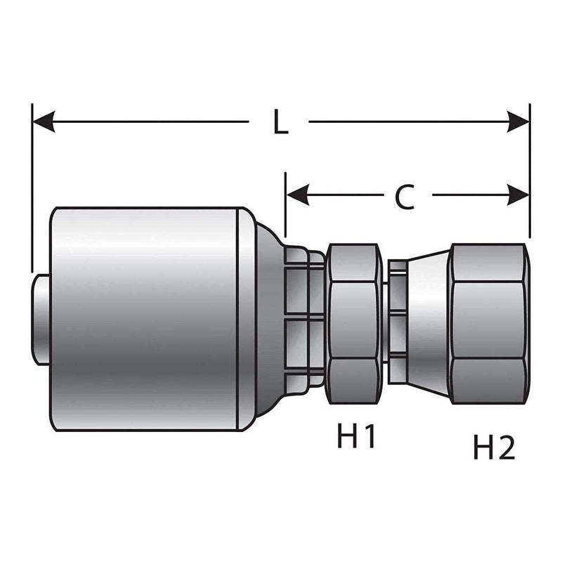 Hydraulic Gates G25200-0404 Coupling