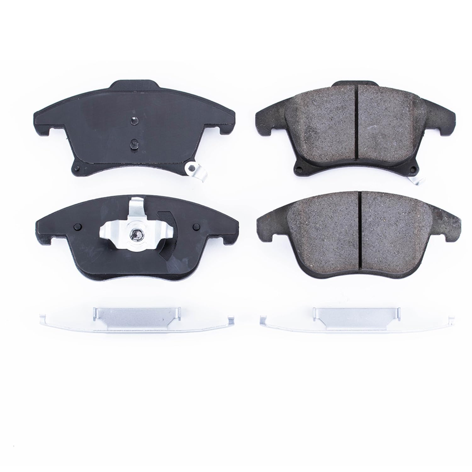 Power Stop Front Brake Kit For Ford Fusion 2013-20 |Police Responder Hybrid 2019-20 |Lincoln MKZ 2013-20 |SSV Plug-In Hybrid 2019-20 - Brake Pads Ceramic With Installation Hardware, 17-1653