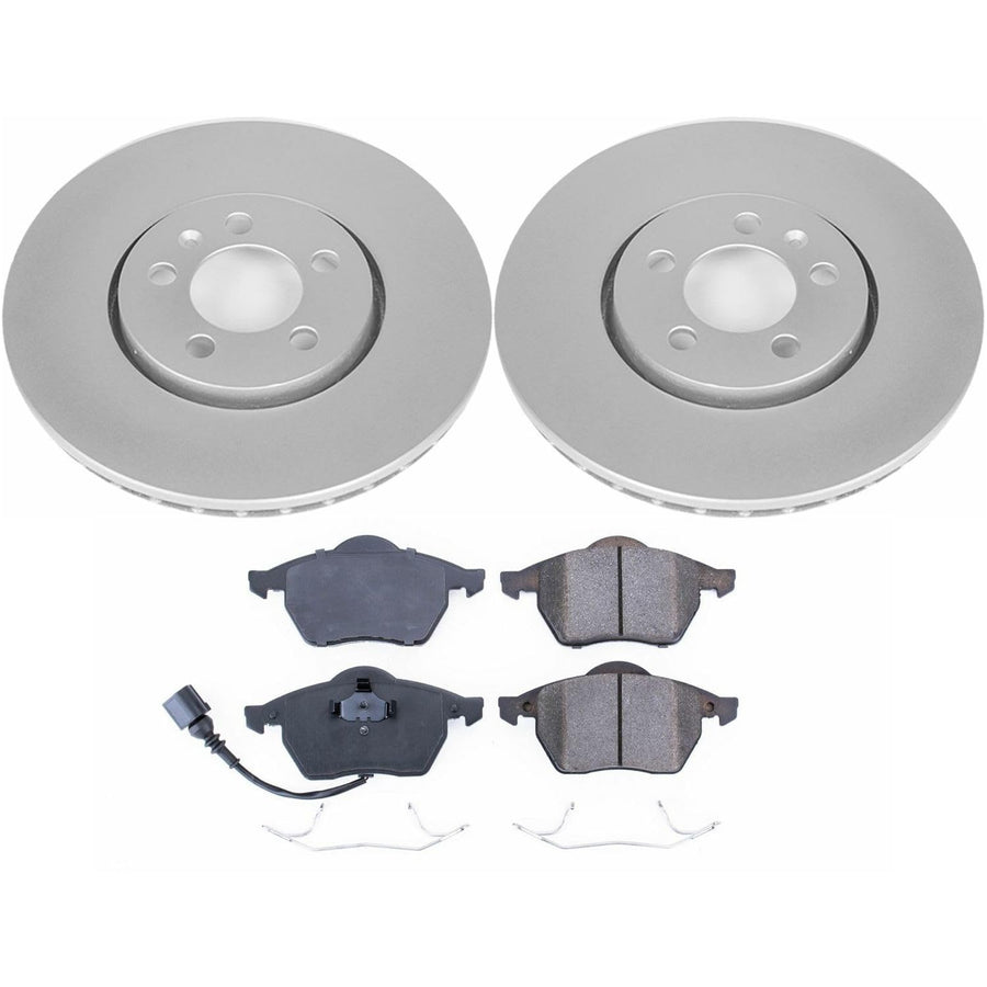 Power Stop Z23 Evolution Geomet Coated Brake Kit Front For Volkswagen Beetle 1999-2010, Volkswagen Golf 1999-2006, Volkswagen Jetta 1999-2005 [Model Specific]