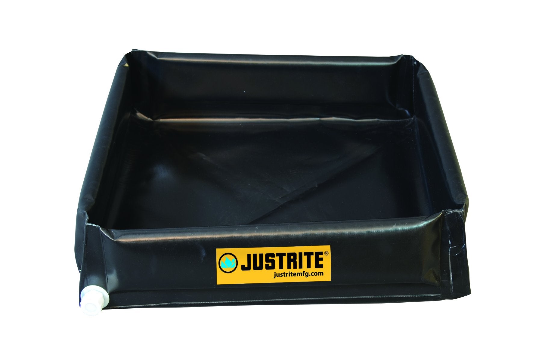 Justrite Mini-Berm 28442 Flex Tray, 3' Width x 3' Length x 6" Height