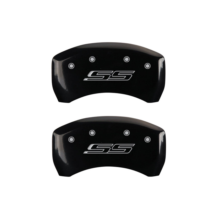 Caliper Covers MGP 14231SSS5BK with Black Powder Coat Finish, (Set of 4)