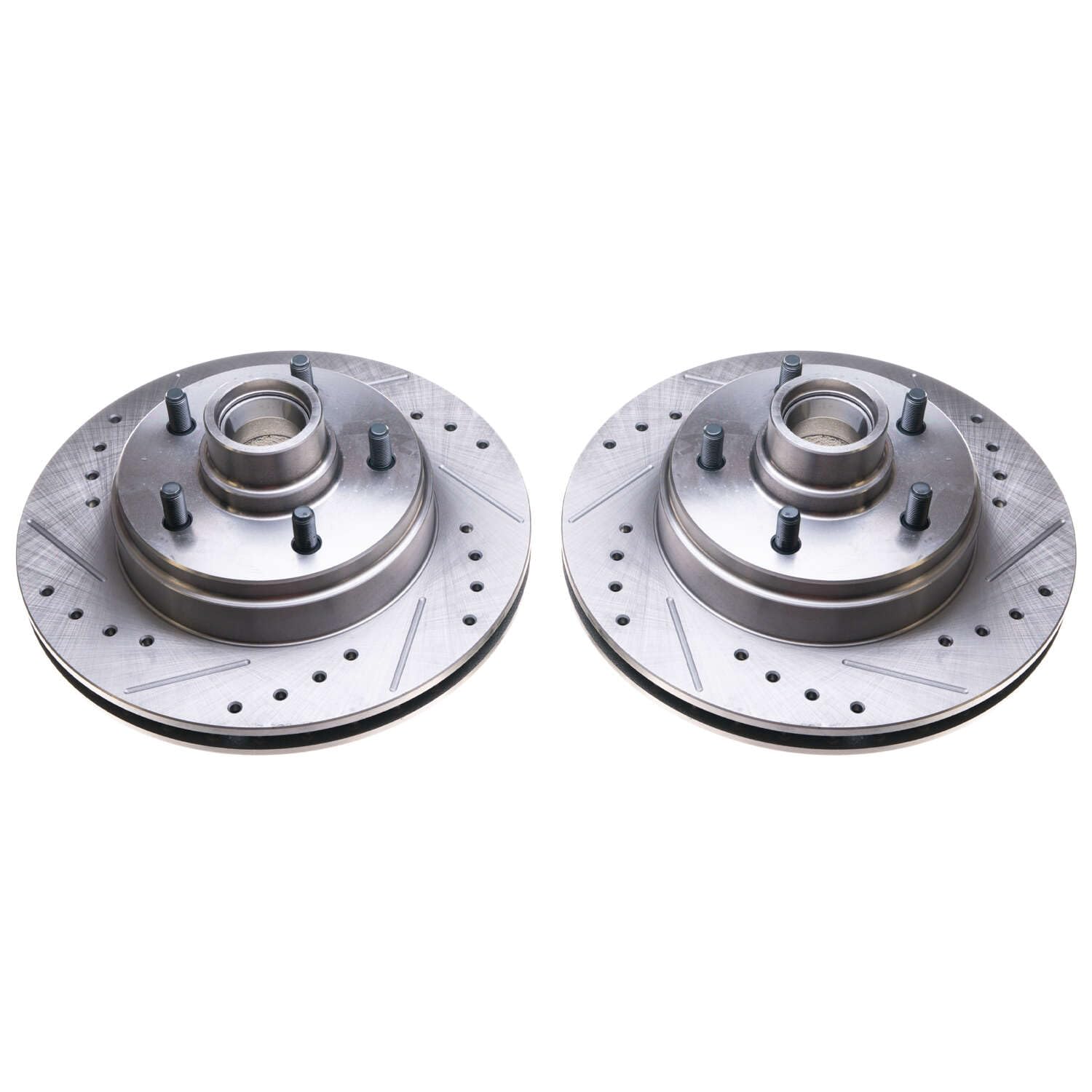 PowerStop Evolution AR8212XPR Performance Drilled And Slotted 1-Piece Front Brake Rotors