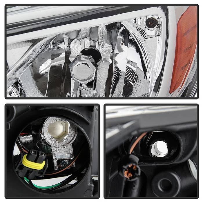 Ford Focus 12-14 Spyder (POE) Halogen OE Headlights - Low Beam-H7(Not Included) ; High Beam-H1(Not Includ