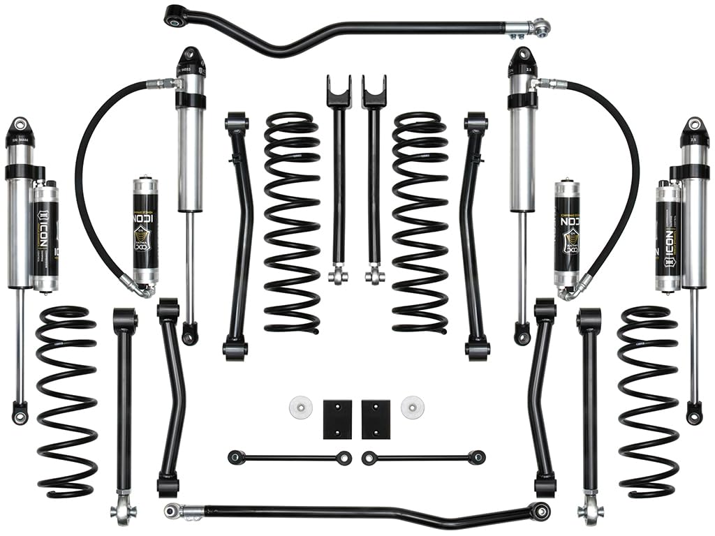 2.5" Lift, ICON Stage 8 Suspension System, Compatible with 2018-Up Jeep JL Wrangler, K22018
