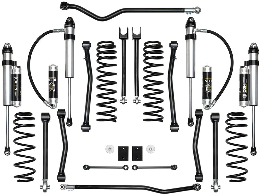 2.5" Lift, ICON Stage 8 Suspension System, Compatible with 2018-Up Jeep JL Wrangler, K22018