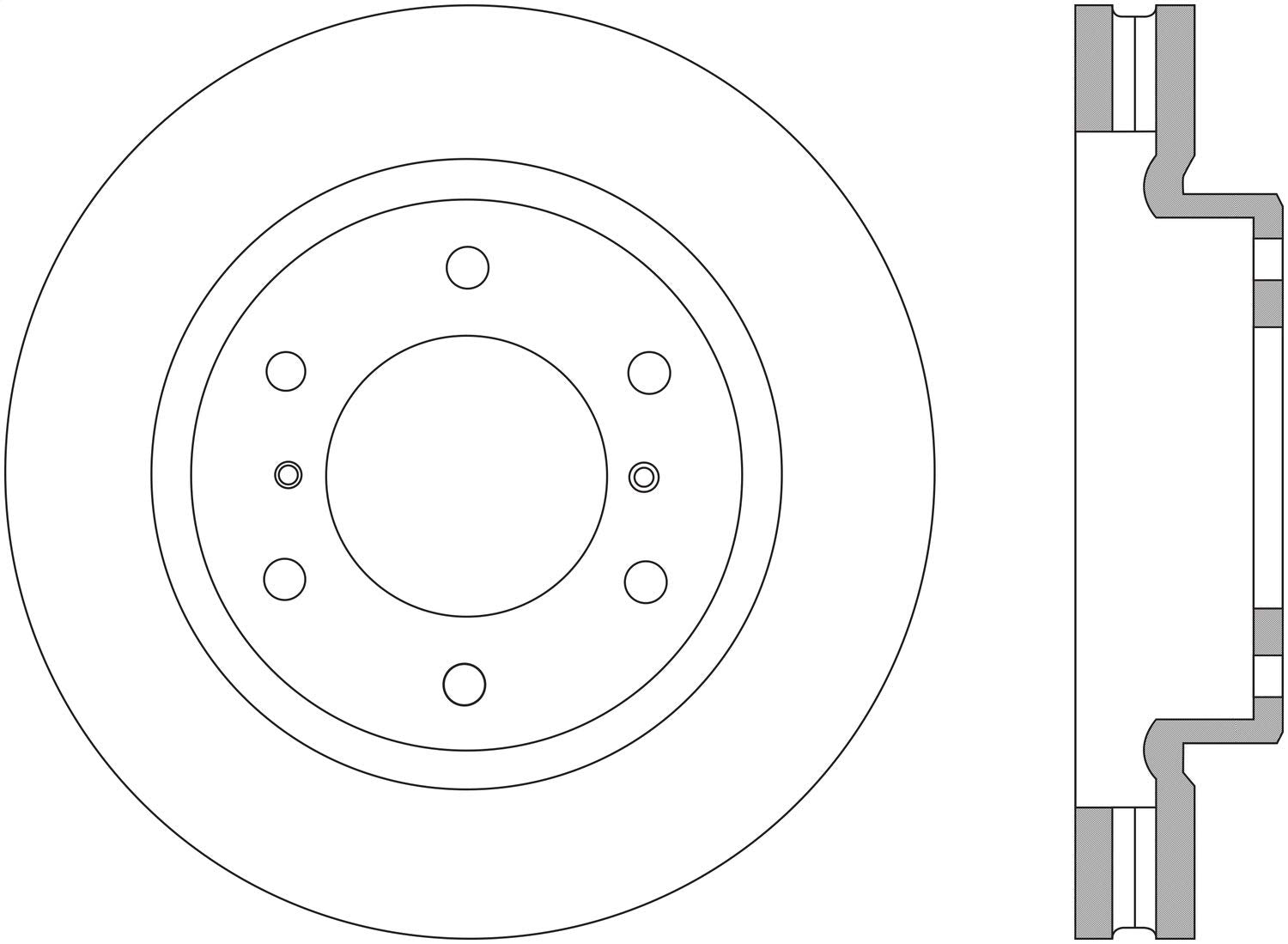 Sport Drilled/Slotted Brake Rotor StopTech 127.99068R (Front Right), 1 Pack