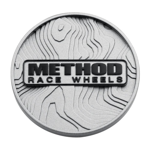 Method Race Wheels - 86MM Cap, TOPO, SNAP in, Silver
