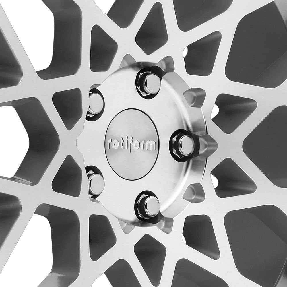 R110 Rotiform 19X8.5 5X112 GL-SLVR-MACH 35MM - R1101985F8+35