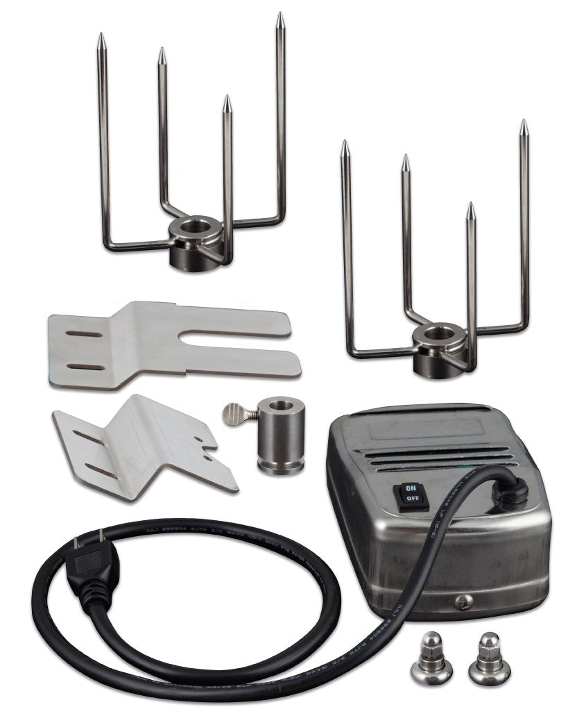 Stainless Steel Saber Rotisserie Kit with Case