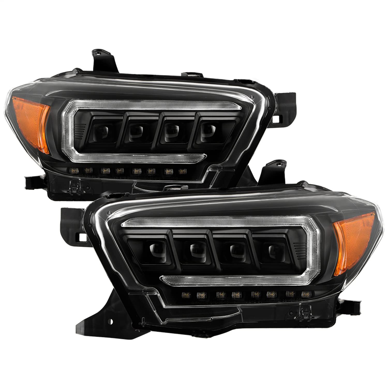 Projector Headlight Spyder - (PRO-YD-TT16LEDAP-BK) Apex