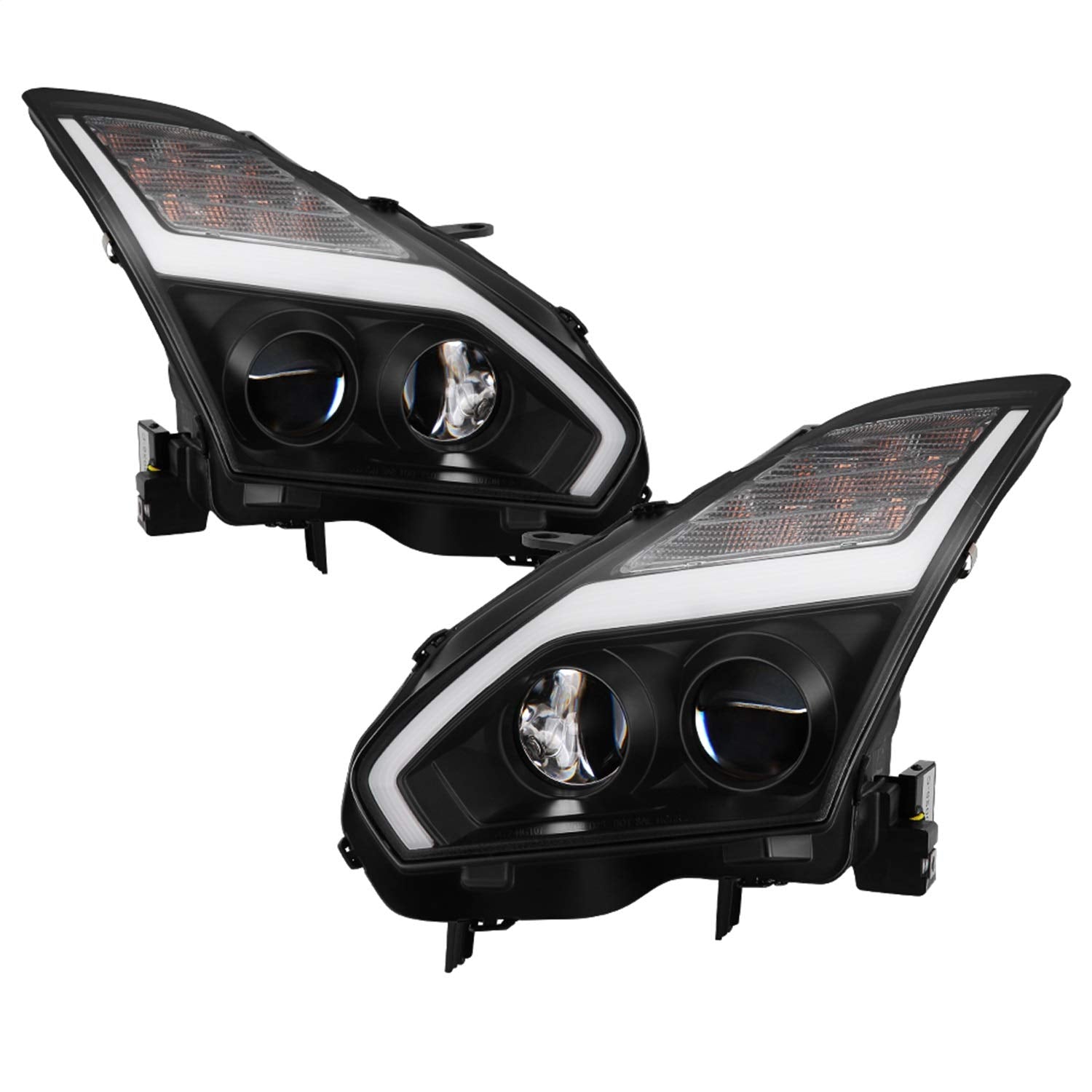 Nissan GTR 09-14 Spyder 5085696 Projector Headlights - Black