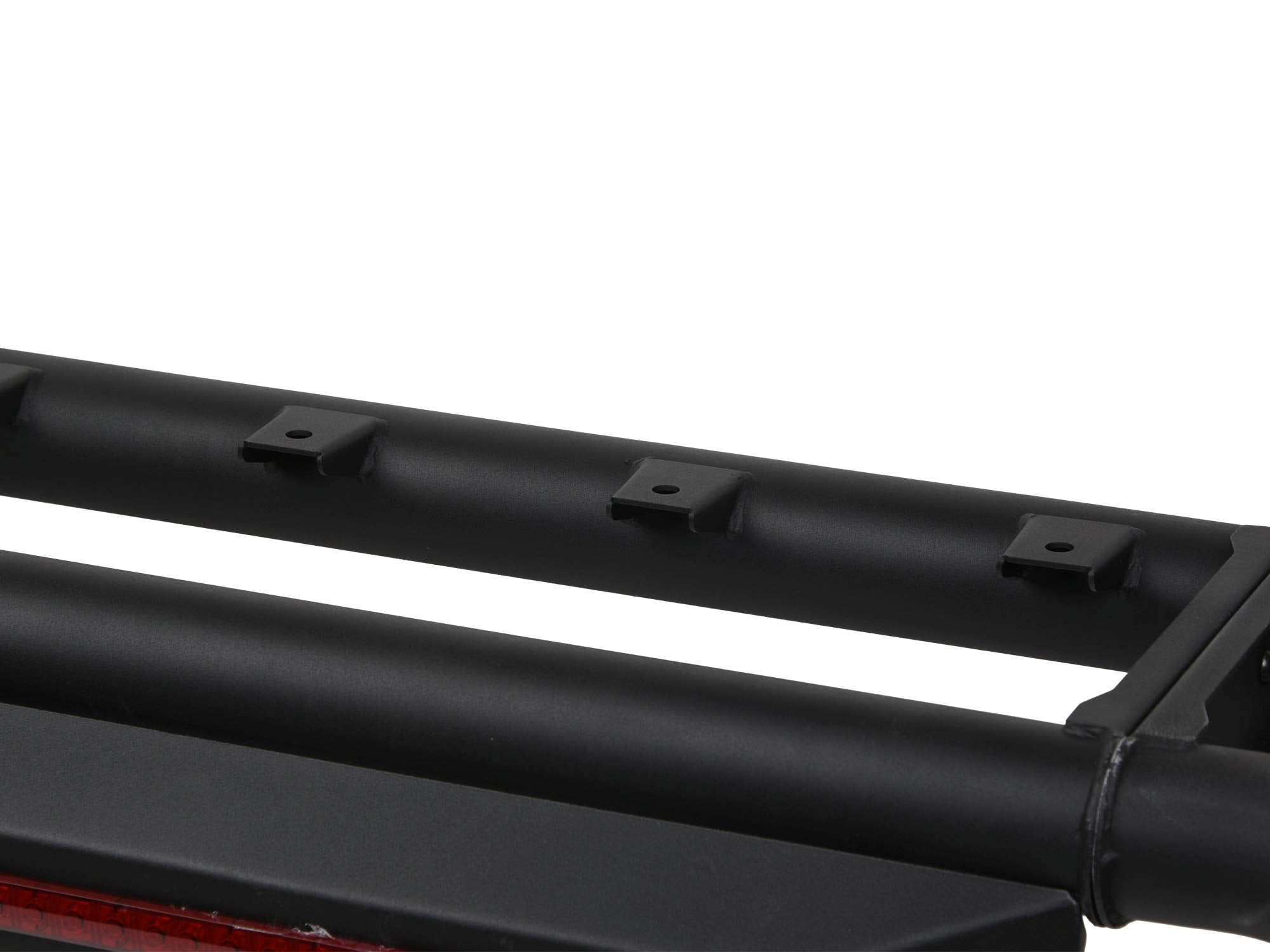 CR1 Chase Rack Armordillo USA with 3rd Brake Light for Full Size Trucks (Excl. Dodge Ram), Black