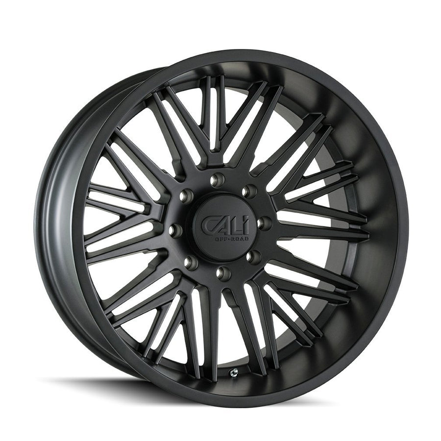 RAWKON CALIOFFROAD MATTE BLACK Wheel with Painted Finish (24 x 12. inches /5 x 127 mm, -51 mm Offset)