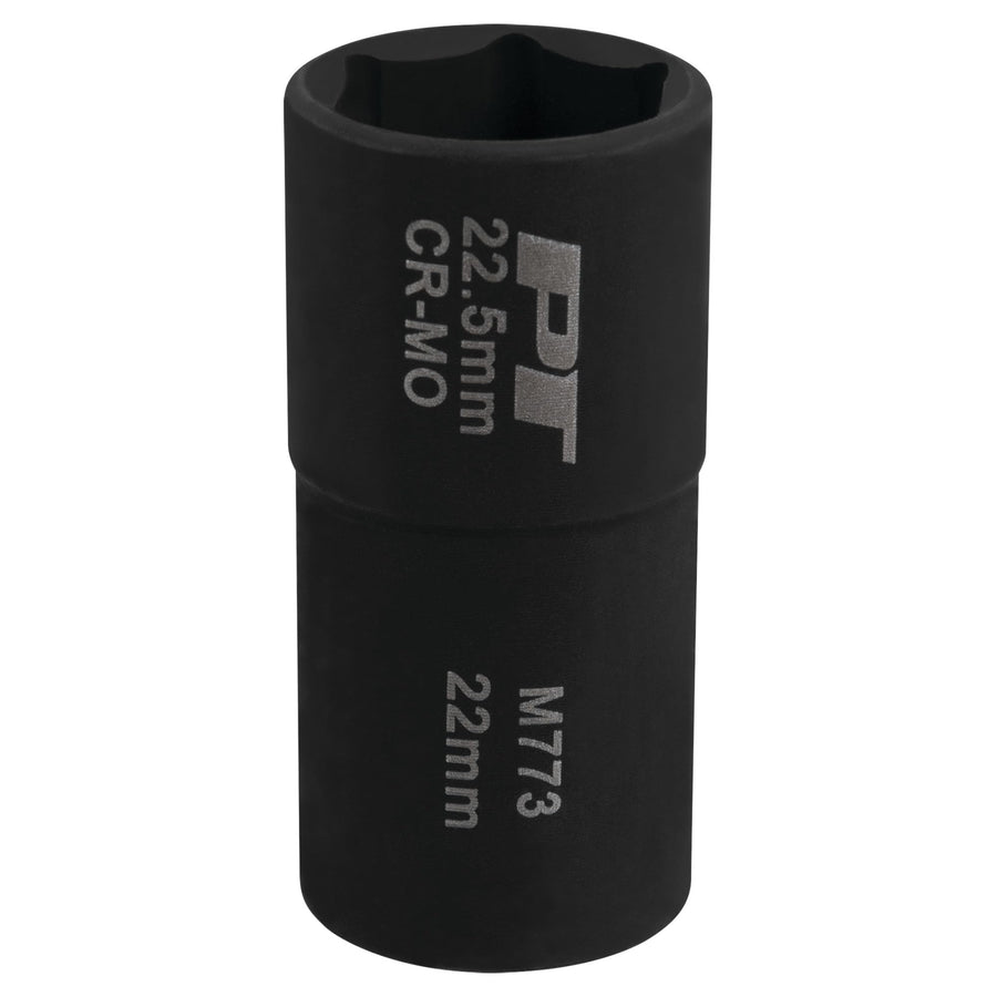 M773 Performance Tool 1/2-Inch Drive 22/22.5mm Flip Impact Socket - Durable and Versatile Tool for Efficiently Changing Tire Bolts and Lug Nuts