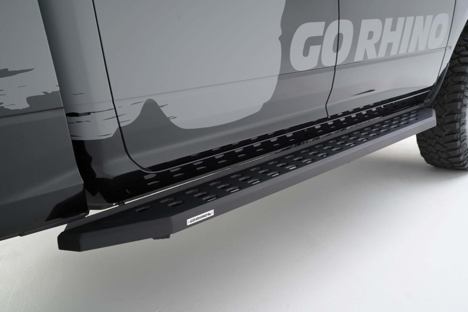 Go Rhino Running Boards RB20, Mounting Brackets, & 2 Pair of Drop Steps | Galvanized Steel, Textured Black | 6942068720PC | Fits 2015-2023 Ram 1500 & 2015-2018 Ram 1500 Crew Cab Classic Body Style