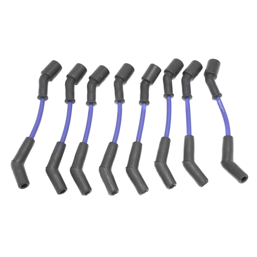 Blue Pertronix 808334 8mm Wire (GM LS 45 Degree Boots)
