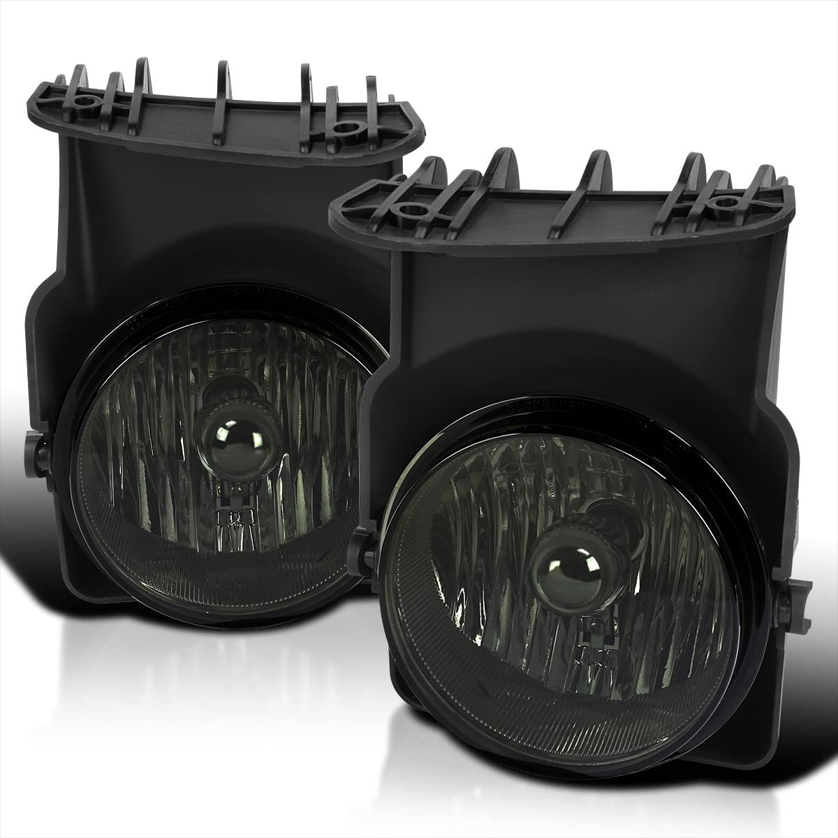 Fog Lights Spec-D Tuning Smoke Bumper Lamps Compatible with GMC Sierra 1500 2500HD 3500 2003-2006 L+R Pair Assembly