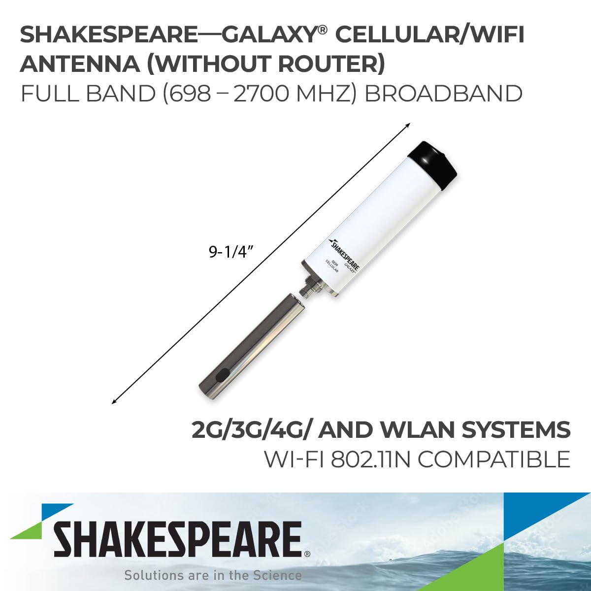 Galaxy 5239 Shakespeare World Band Cellular/Wi-Fi Antenna