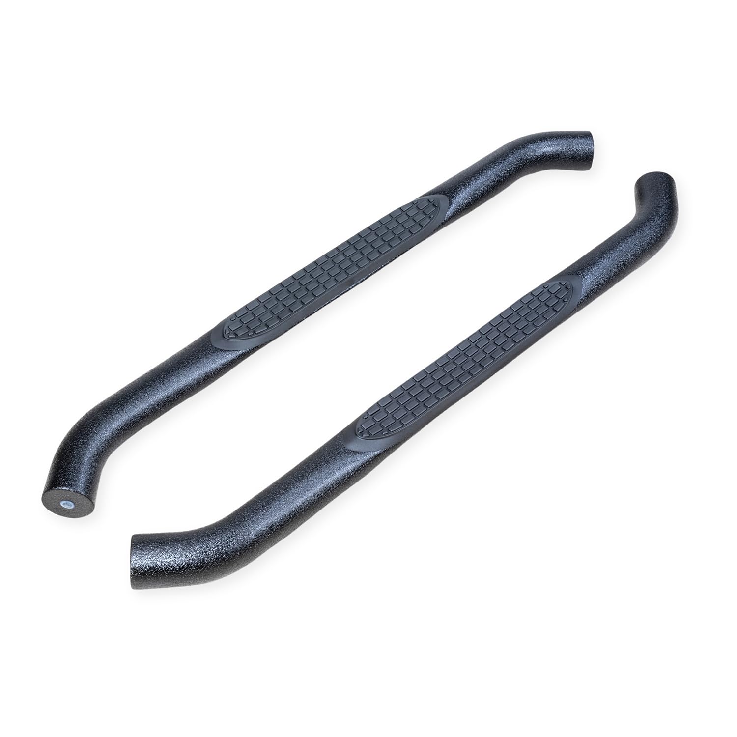 TrailFX Side Steps Nerf Bar Fits Jeep Wrangler JK 2-Door 2007-2018 Black Powder Coated Steel 3-Inch Round Bent Rocker Panel Mount Set of 2 Running Boards with Mounting Hardware TrailFX A0027T
