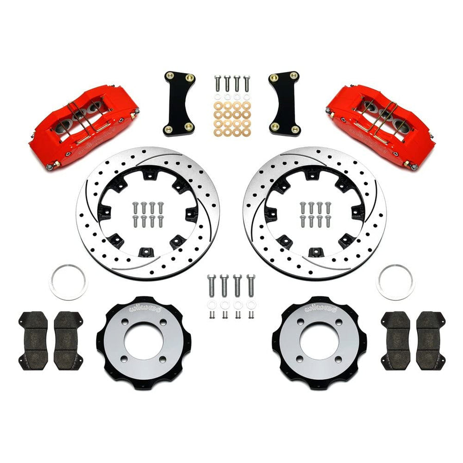 Front Hat Kit, DP6A 12.19", Drilled, Red