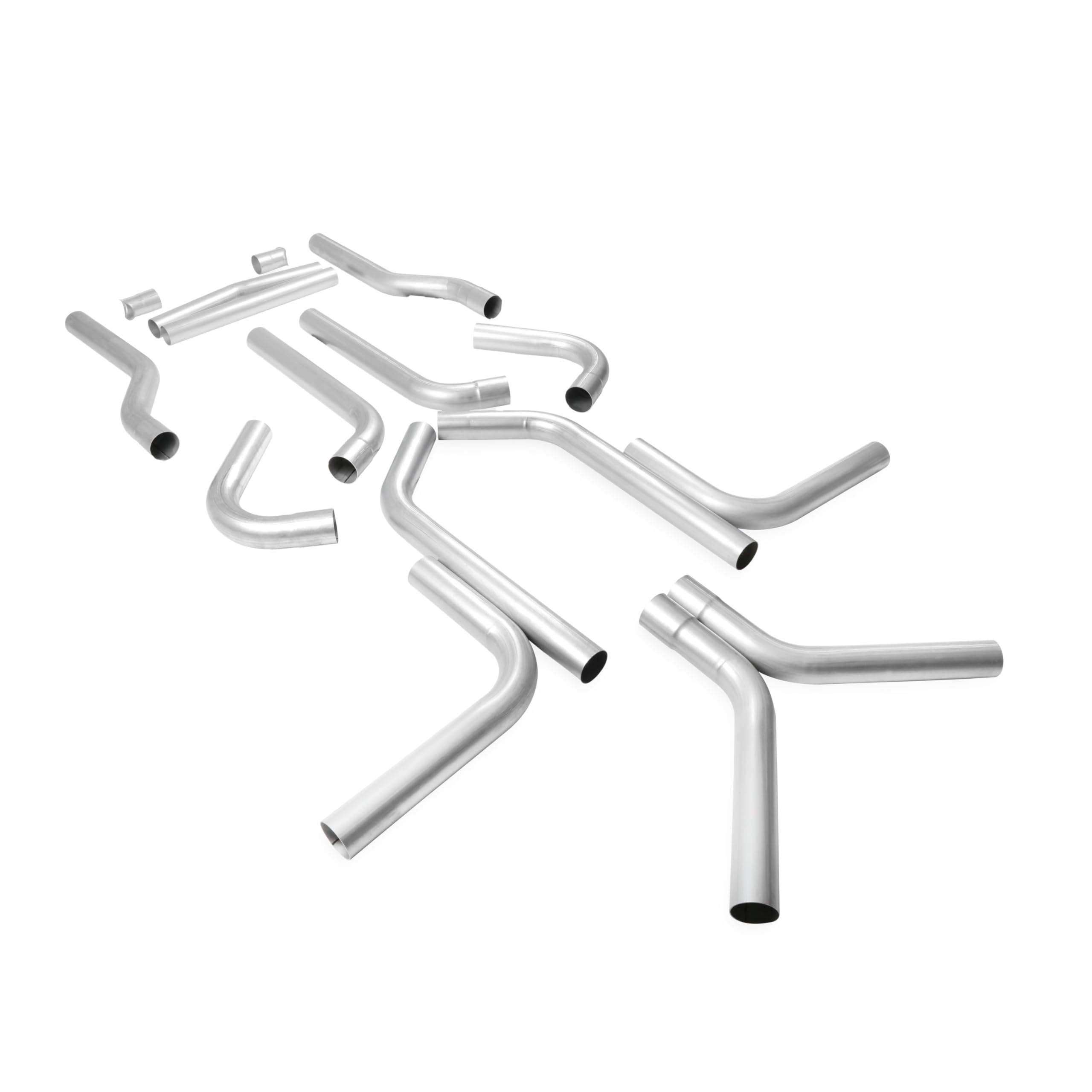 Flowmaster U-Fit 15935 Dual Exhaust Tubing Kit 16 pc. Universal 2.25 Inch Mandrel-Bent Aluminized Steel