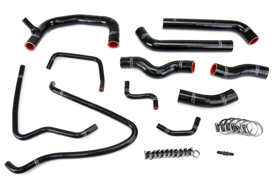 Black HPS 57-1432-BLK MRS Silicone Radiator Coolant Hose Kit