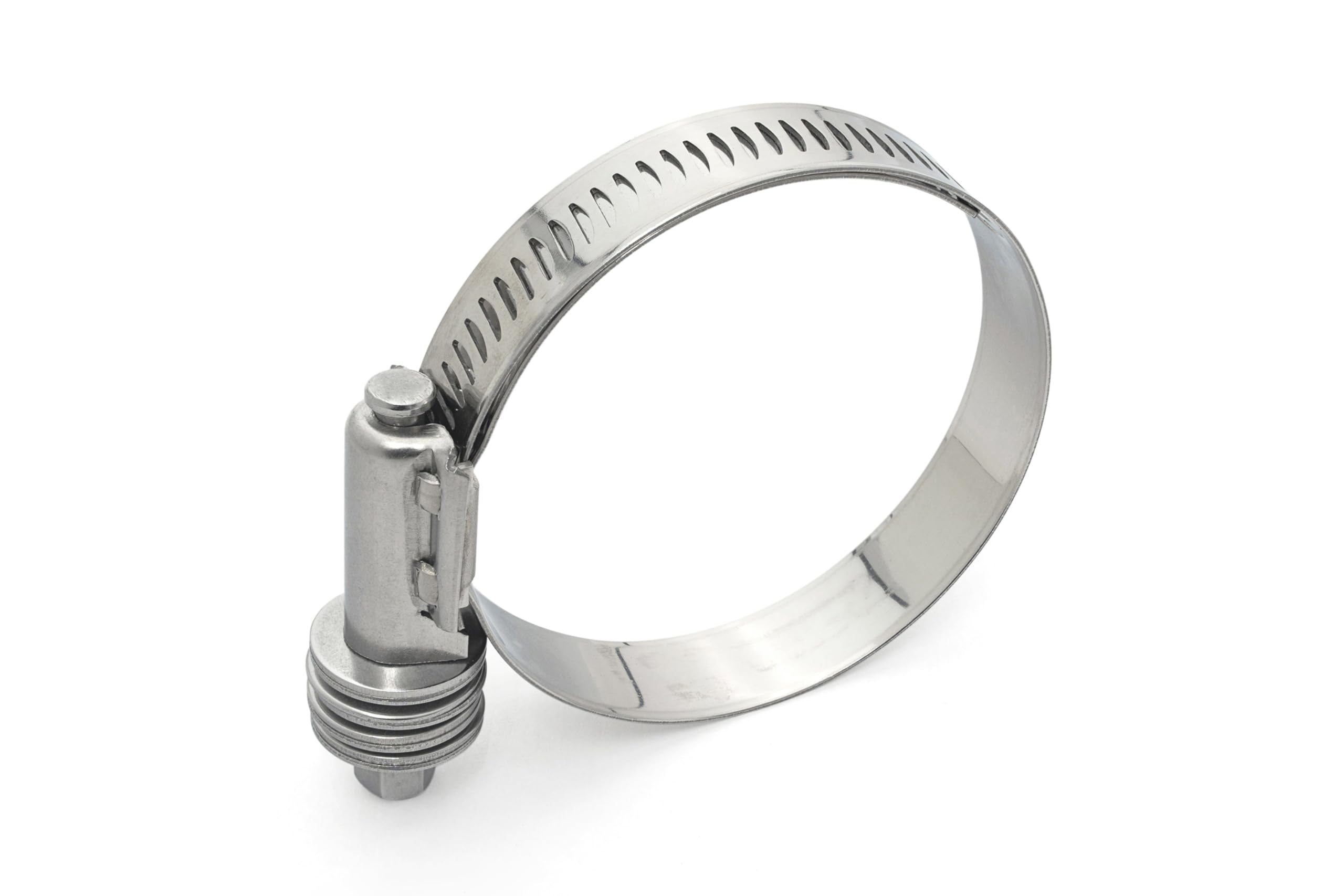 HPS Stainless Steel Size No. 52 Constant Tension Clamp with 9/16" Band, Effective Diameter Range: 2-13/16" - 3-3/4" (71mm - 95mm) 1PC Pack, CTF-375
