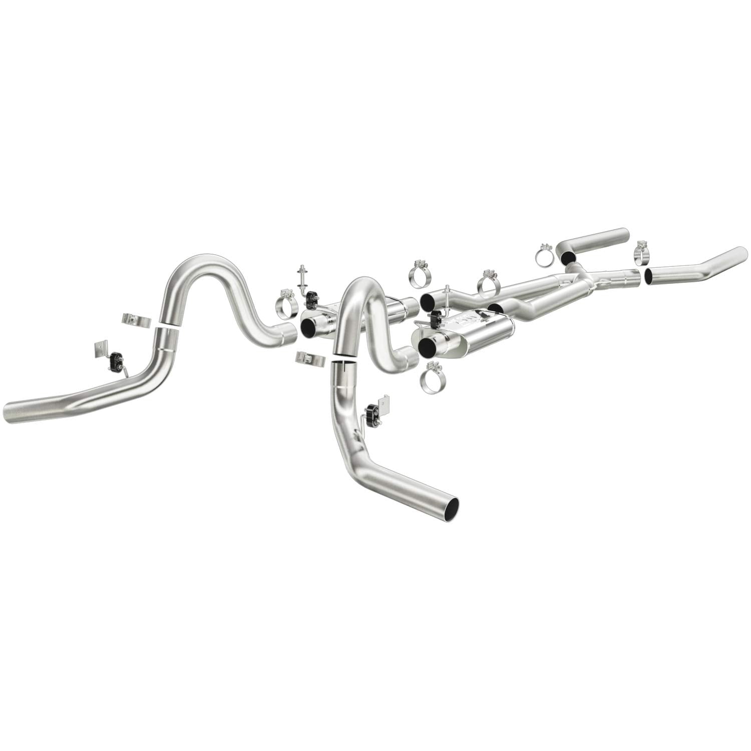 Stainless Steel MagnaFlow Exhaust Products 15897 3" Dual Crossmember - Back Exhaust System