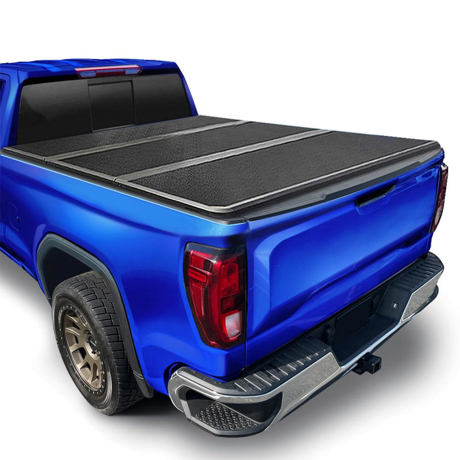 Tonneau Cover Tyger Auto T5 Tri-Fold Alloy Hardtop Truck Bed Compatible with 2019-2026 Chevy Silverado GMC Sierra 1500 (Not fit 19 LD/Limited) | 6'7" (79") Bed | TG-BC5C3054