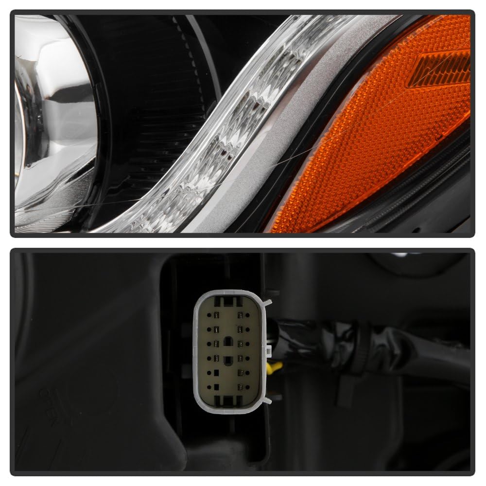Chevy Trax 17-20 Spyder (POE) Driver Side w/LED DRL Crystal Projector Headlight - Low Beam-HB3(Not Included) ; High Beam-HB3(Not Included) ; Signal-WY2W(Included) - OE Left