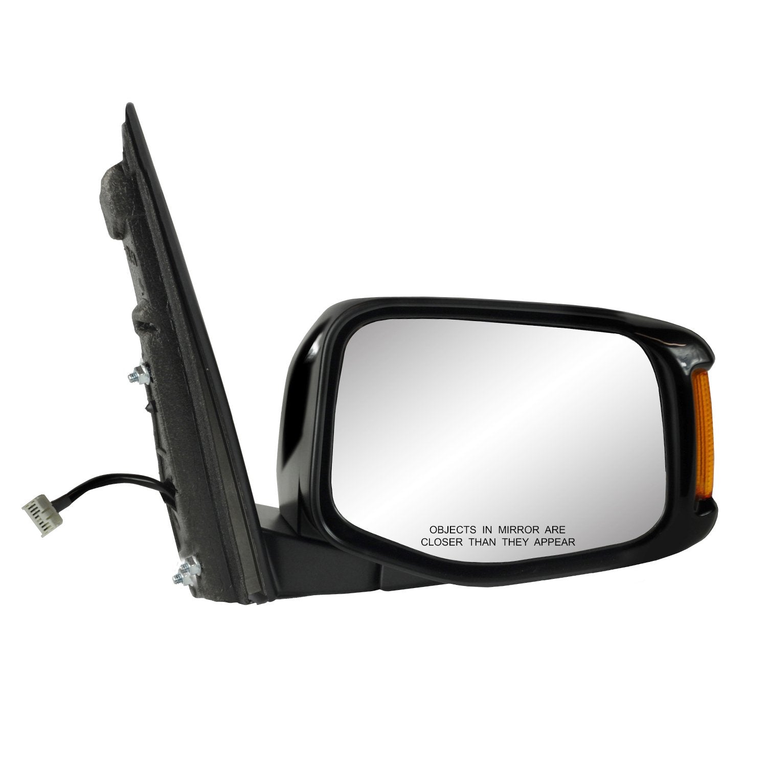 Fit System Mirror Passenger Side for Honda Odyssey Touring, Touring Elite Model, Textured Black w/PTM Cover, w/Turn Signal, Memory, Foldaway, Heated Power