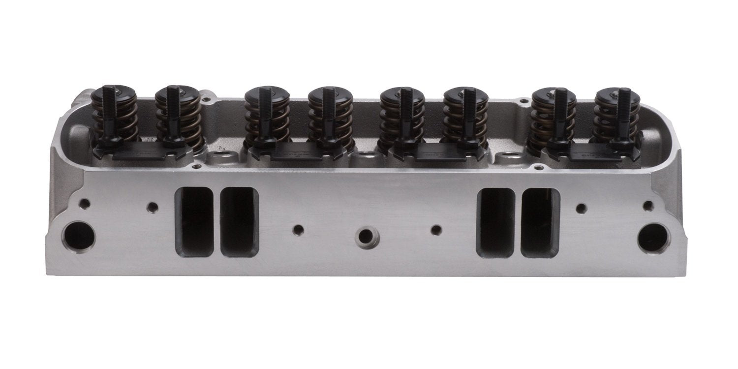 Edelbrock Russell 61599 Performer 72cc Pontiac Cylinder Head with Complete D-Port Exhaust