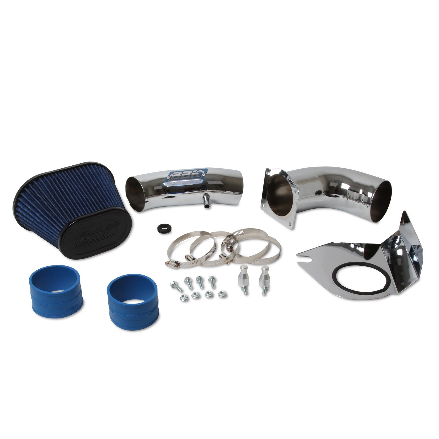 Cold Air Intake System BBK Performance 1712 - Power Plus Series Performance Kit For Ford Mustang 5.0L - Fenderwell Style- Chrome Finish