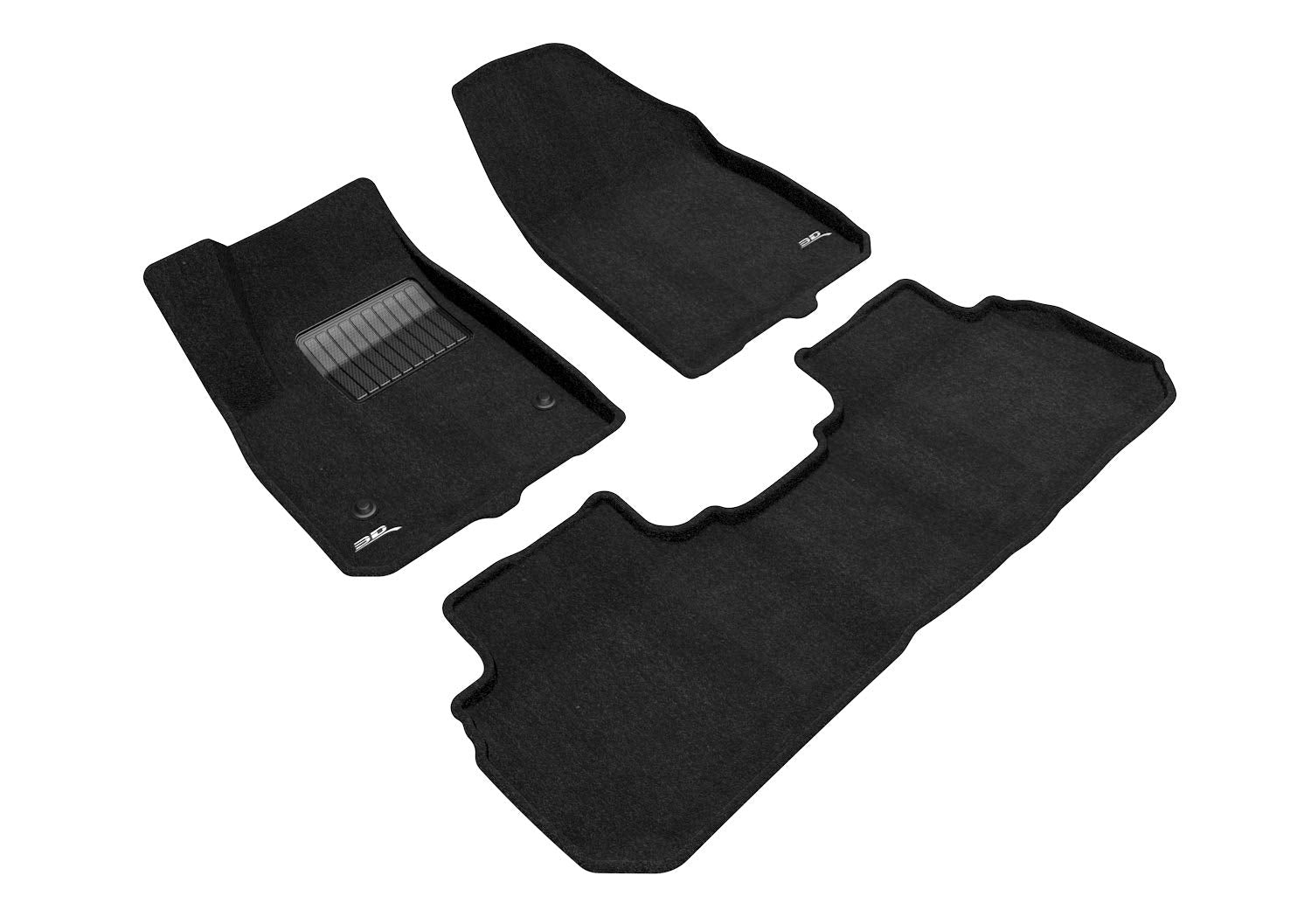 3D MAXpider Elegant Custom Fit Floor Mat (Black) Compatible with Cadillac XT5 2017-2026 - Full Set