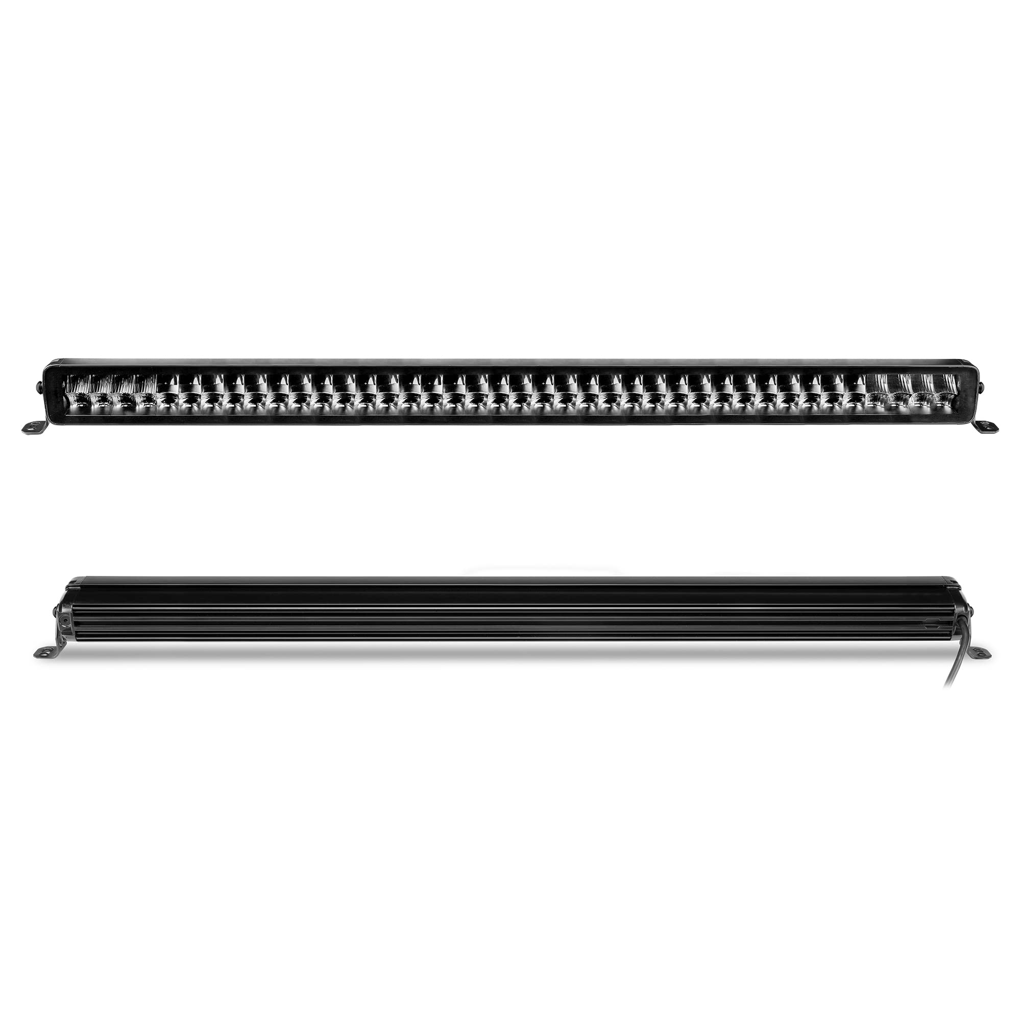 Xplor Lighting: Go Rhino Blackout Series 40" Double Row LED Light Bar | Side & Track Mount, Aluminum, Black | 754004011CDS