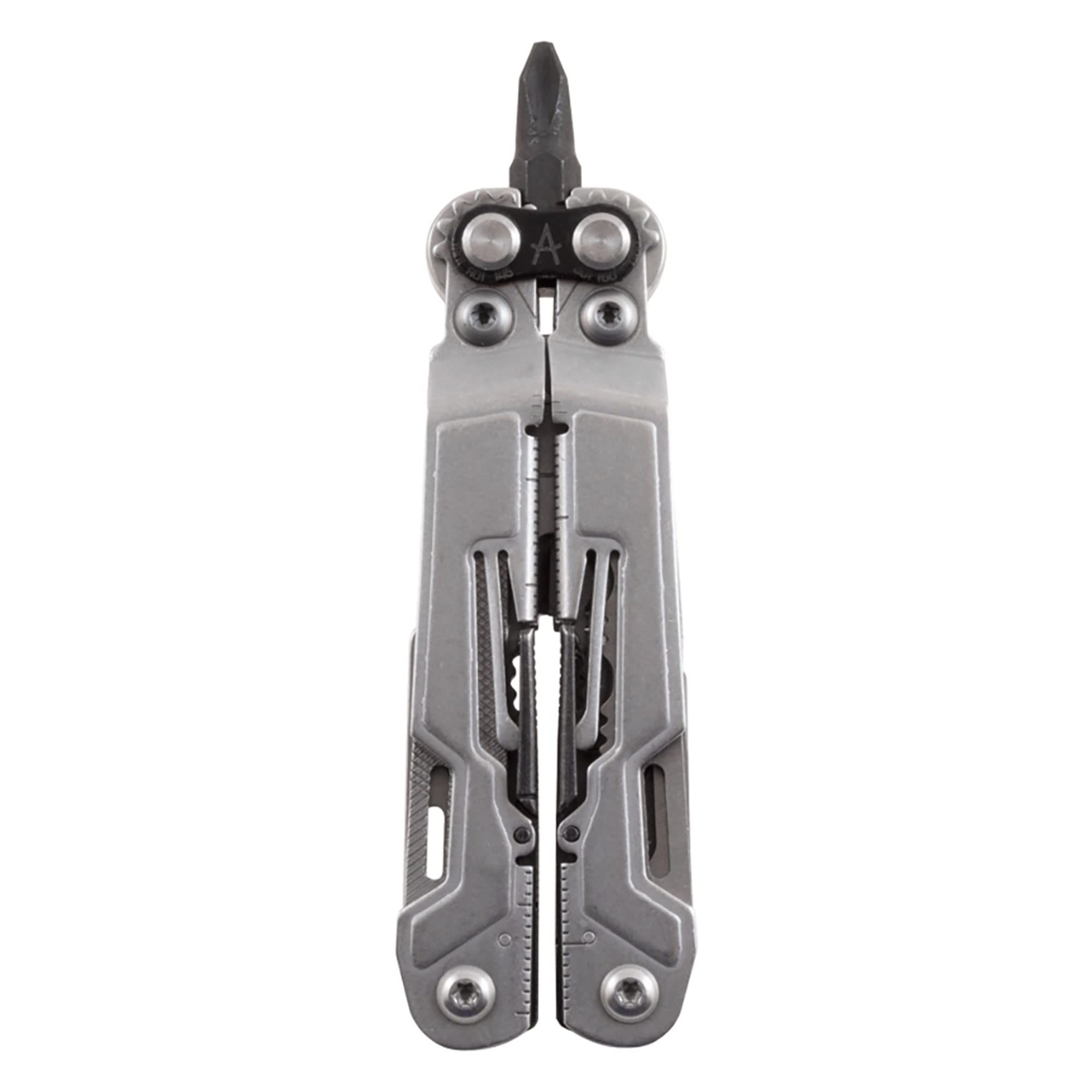 SOG Mini PowerPint Compact Stainless Steel Multi-Tool | 18 Lightweight Specialty Tools & SOG Pliers Pocket Knife, Stone Wash