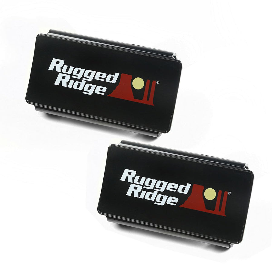 Light Cover Rugged Ridge Kit, 6 Inch, Black | 15210.47