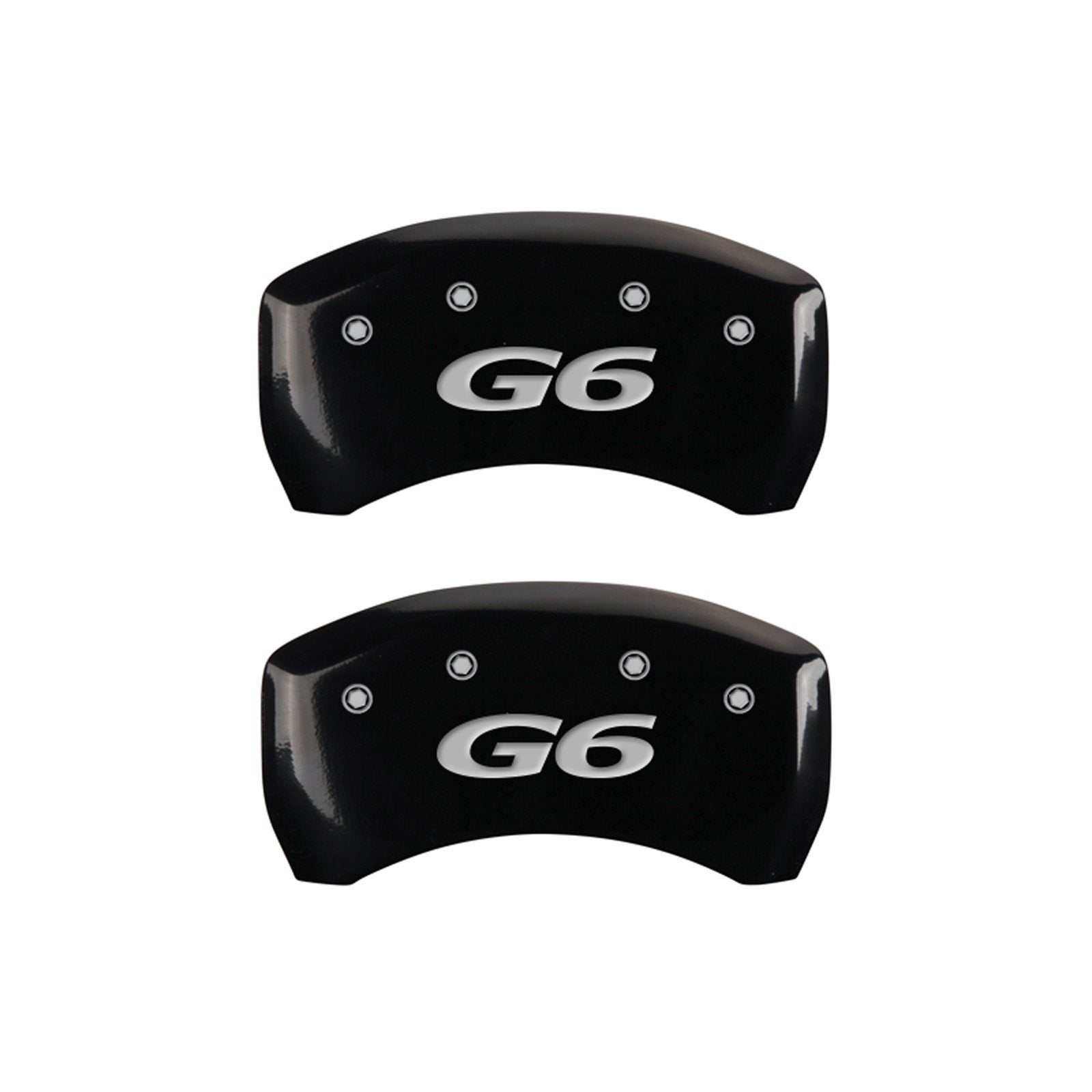 Caliper Covers MGP 18025SPG6BK with Black Powder Coat Finish, (Set of 4)
