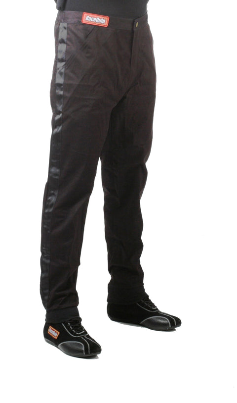 RaceQuip Fire Suit Racing Driver Pants Single Layer SFI 3.2A/ 1 Black Junior Small 1970092