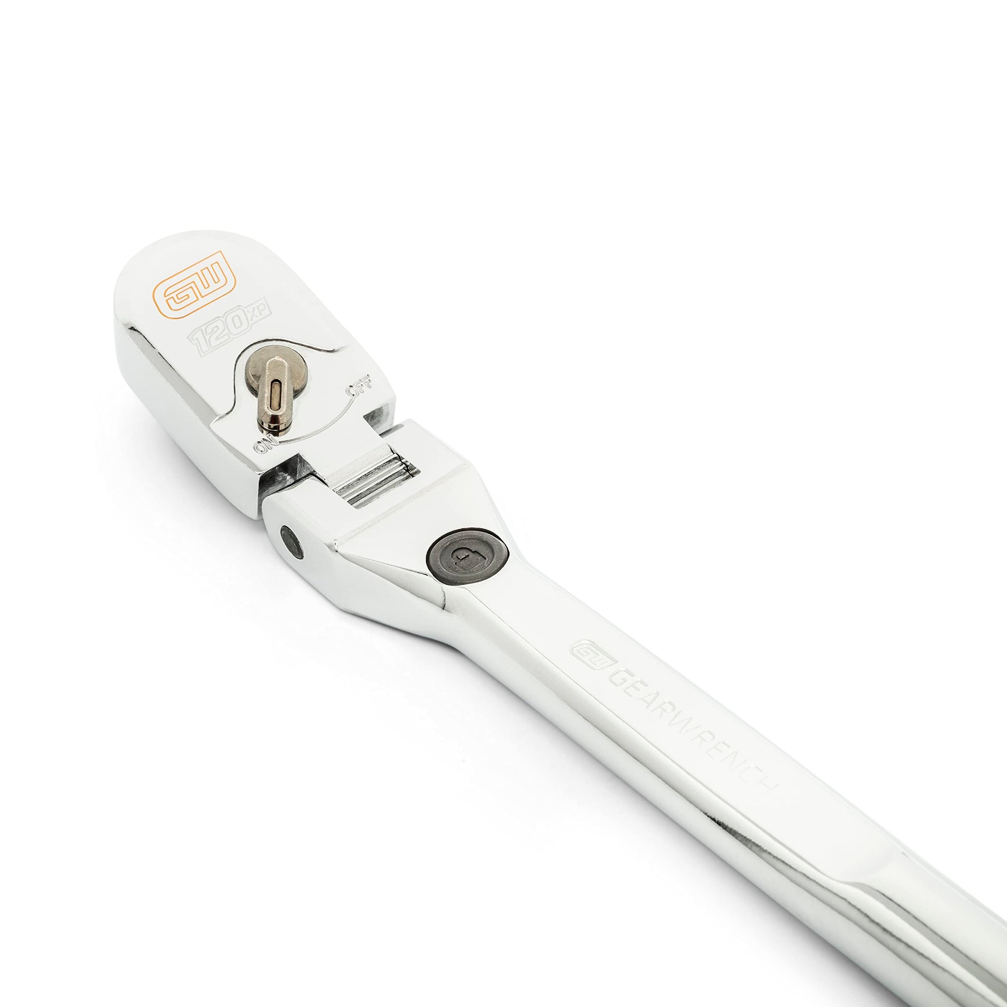 3/8" Drive GEARWRENCH 120XP Locking Flex Head Ratchet with Full Polish Grip - 81297