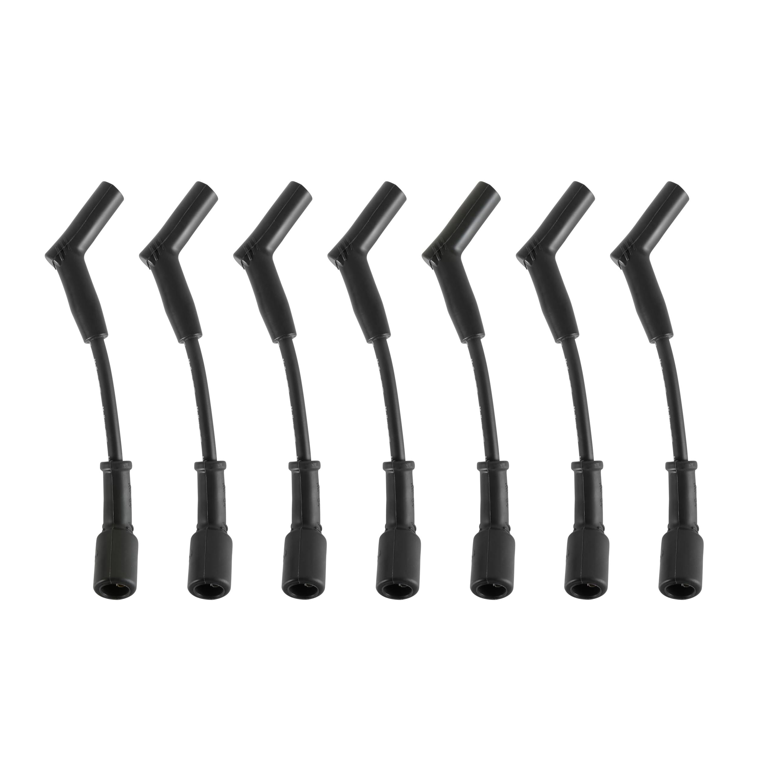 Spark Plug Wire Set Holley EFI 561-100 - Black with Black 45 degree boots