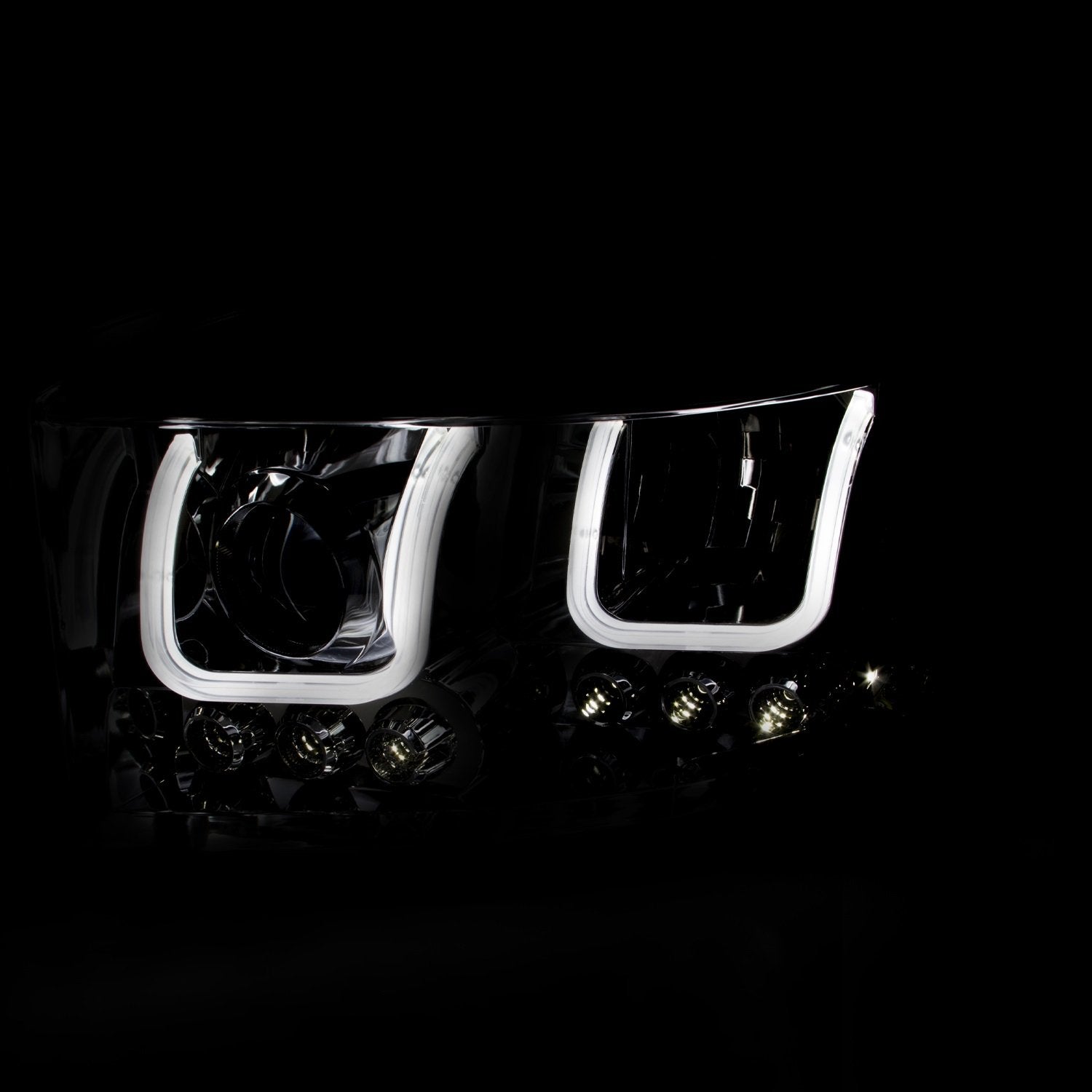 DODGE RAM 1500 06-08 / RAM 2500/3500 06-09 PROJECTOR HEADLIGHTS U-BAR CHROME CLEAR Anzo USA
