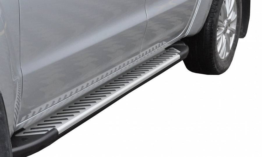 Silver Romik 61722418 RAL-T Running Board for Toyota