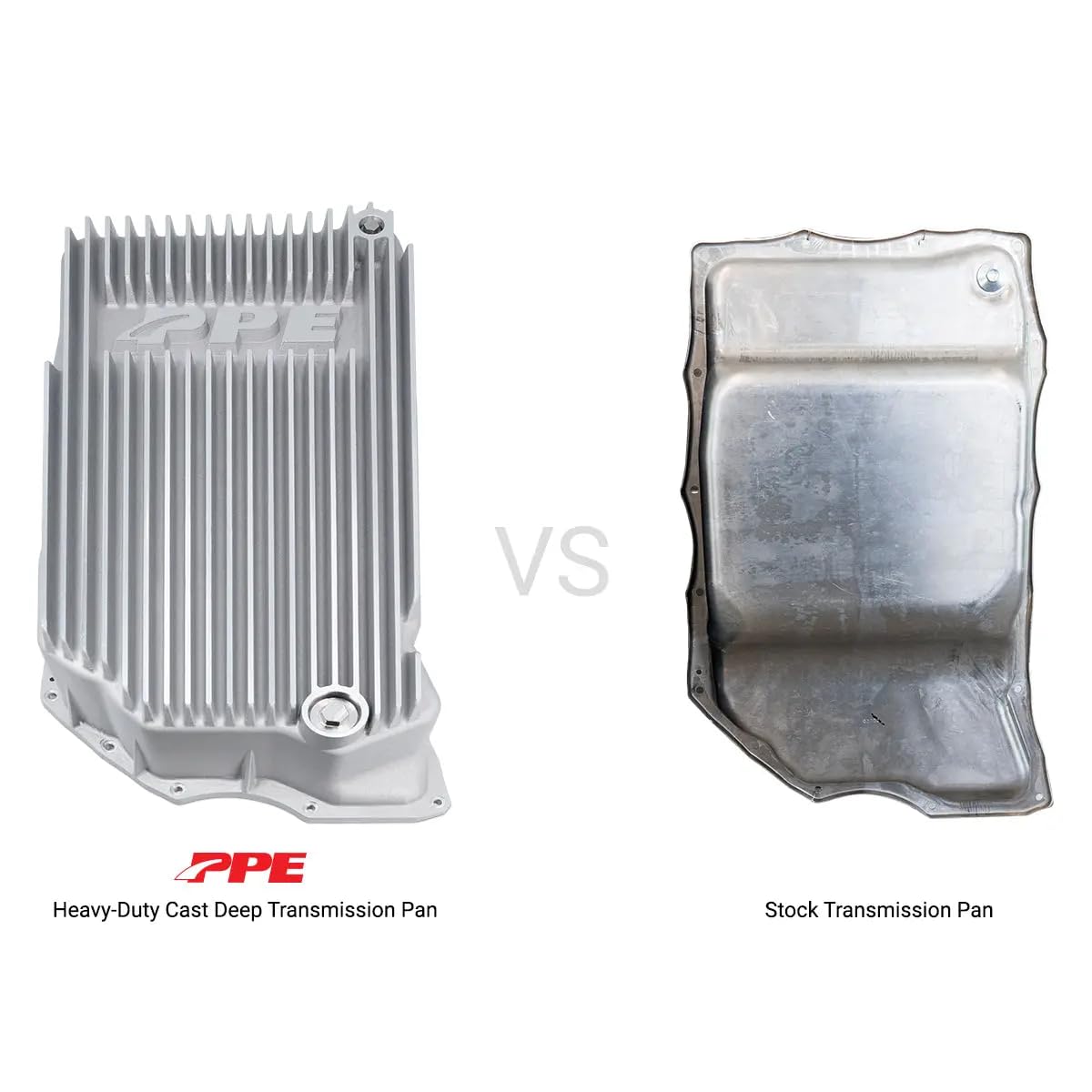 Heavy Duty PPE Cast Aluminum Deep Transmission Pan (RAW) 128051400 Compatible for 2020+ GM/Chevy with Allison 10L1000 Transmission