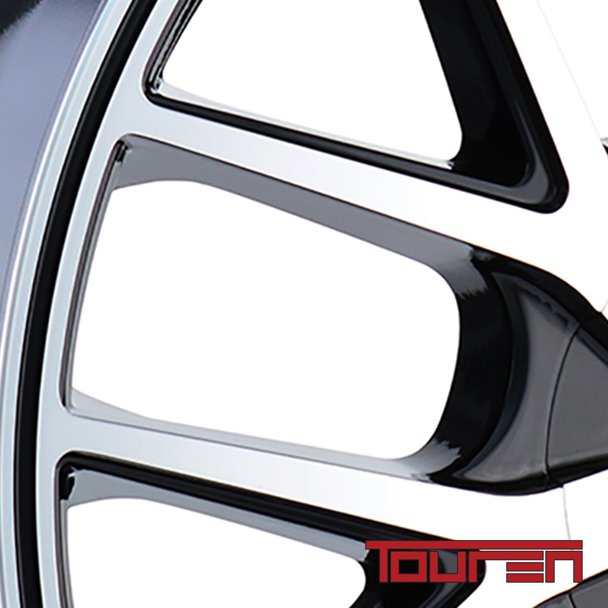 18x8 TR60, Bolt Pattern: 5x100/4.5, Offset: 40, BLACK/MACHINED FACE/BLACK RING, set of 1