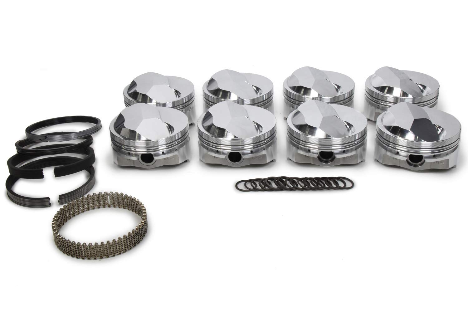 Forged BBC Piston & Ring Set 4.350 Bore Domed